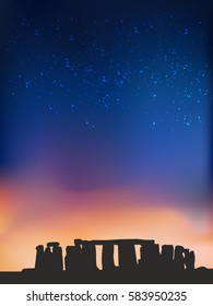 Stonehenge At Night