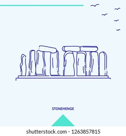 STONEHENGE skyline vector illustration