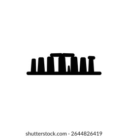 Stonehenge com rochas eretas e pedra Lintel Monumento Antigo