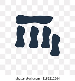 Stonehenge vector icon isolated on transparent background, Stonehenge transparency concept can be used web and mobile