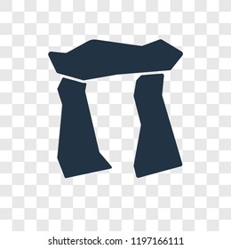 Stonehenge vector icon isolated on transparent background, Stonehenge transparency logo concept