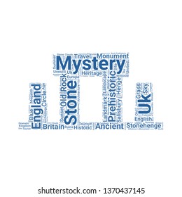stonehenge word cloud. tag cloud about stonehenge