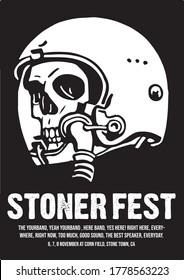 Stoner Rock Festival Gig Poster Flyer Template