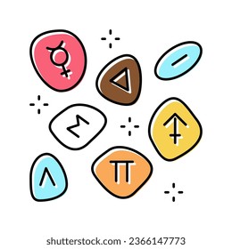stones boho color icon vector. stones boho sign. isolated symbol illustration