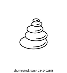 Stones, Buddhism icon. Simple line, outline vector religion icons for ui and ux, website or mobile application