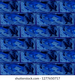 Stones. Decorative stones. Background of abstract bricks. Seamless vector graphics