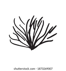 stones and grass sketch vector