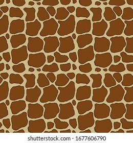 Stones handdrawn seamless brown pattern. Vector illustration.