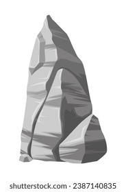 Juego de iconos de piedras. Diseño de ilustraciones vectoriales
