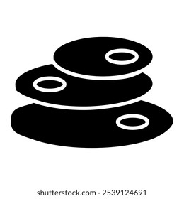 Stones illustration, Aromatherapy vector icon