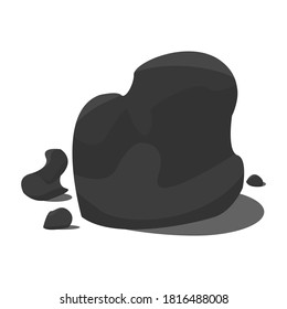 Stones, large and small stones, a set of stones. Flat design. Vector illustration. EPS 10.