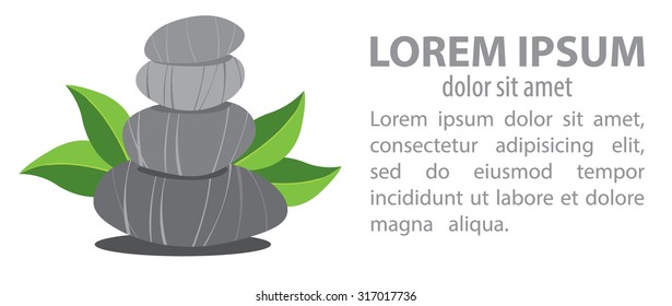 stones leaves