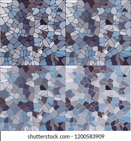 Stones  pattern. Vector  background with smooth pebble. Natural colors seaside wet pebble vector illustration. Spa stones flat design.