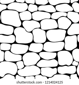 Stones seamless pattern. Isolation. Abstract  background for design.  Vector illustration
