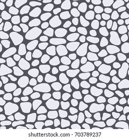 Stones seamless pattern. Vector image.