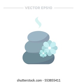 stones spa icon. vector illustration