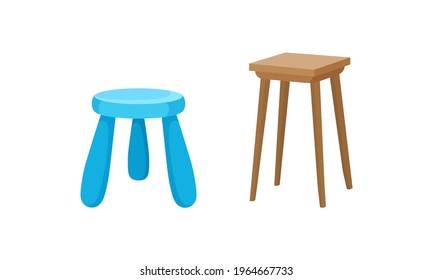 four legged stool clipart