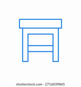 stool chair icon sign vector
