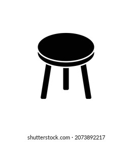 stool chair icon, chair vector, stool illustration