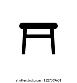 stool glyph icon. Element of furniture icon for mobile concept and web apps. This stool glyph icon can be used for web and mobile. Premium icon on white background