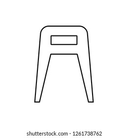 stool icon. Element of Furniture for mobile concept and web apps icon. Thin line icon for website design and development, app development