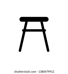 stool icon. Elements of furniture icon. Premium quality graphic design. Signs, outline symbols collection icon for websites, web design, mobile app, info graphic on white background