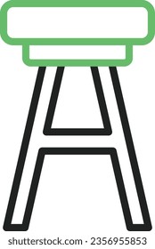 Stool Icon image. Suitable for mobile application.