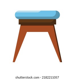 Stool icon. Subtable to place on Furniture, household, etc.