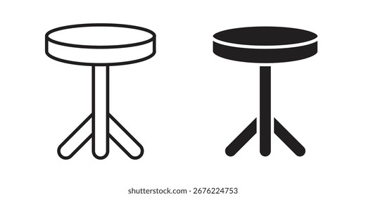 Símbolo de icono de taburete para sus Diseños web. Logotipo del icono, App, UI.