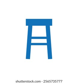 Stool icon Thin line illustration set