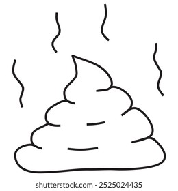 Diseño de Vector de icono de taburete. icono de caca