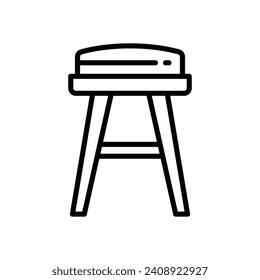 stool icon. vector line icon for your website, mobile, presentation, and logo design.