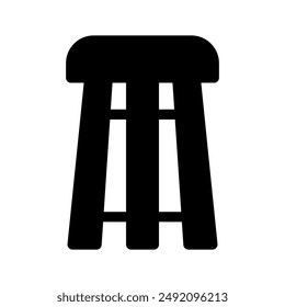 Stool Icon Vector Symbol Design Illustration