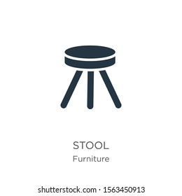 Stool icon vector. Trendy flat stool icon from furniture collection isolated on white background. Vector illustration can be used for web and mobile graphic design, logo, eps10