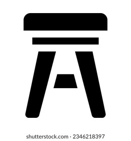 stool icon for your website, mobile, presentation, and logo design.
