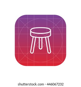 Stool Line Icon