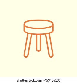 stool line icon