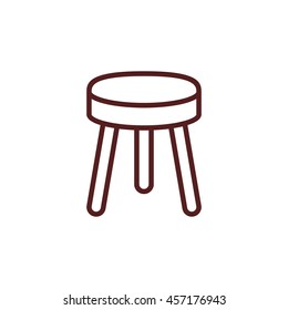 stool line icon