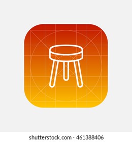 Stool Line Icon