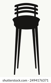 stool silhouette. stool flat icon. stool symbol. stool sign