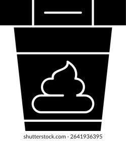 Stool Test Glyph Vector Icon Design