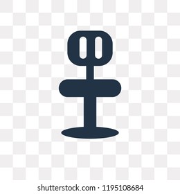 Stool vector icon isolated on transparent background, Stool transparency concept can be used web and mobile