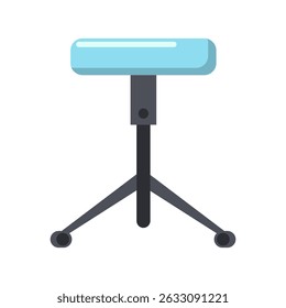 Ilustración vectorial de taburete ideal para el diseño de interiores y la decoración del hogar