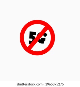 Stop 5g illustration design mobile
