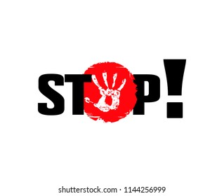 stop access ban poster  ban vector red black