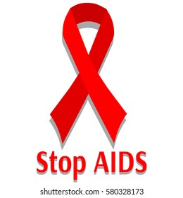 Stop AIDS red sign