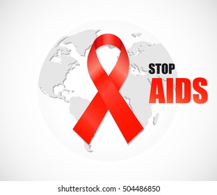 Stop AIDS. World Aids Day concept.