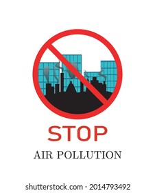 Stop Air Pollution Poster Vector Design Stock Vector (Royalty Free ...