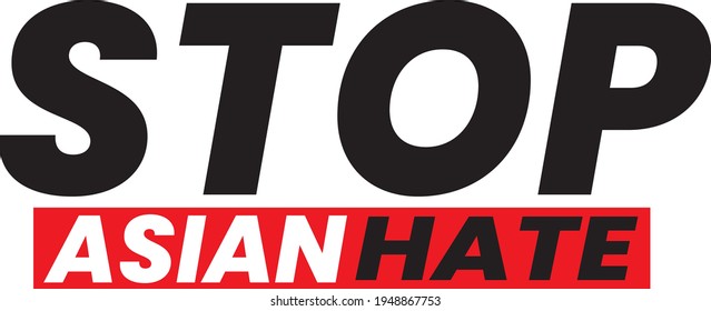 Stop Asian Hate Typography Template