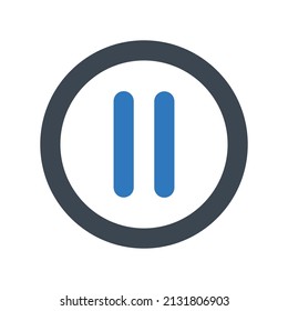 Stop audio icon.play (vector illustration)